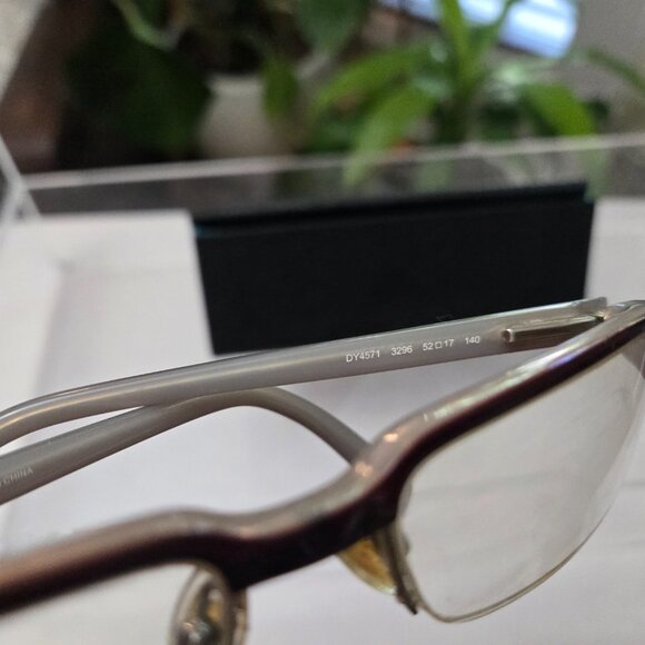 🖤3/$45🐝 DKNY 4571 Feminine Small Glasses Frames Half Rectangle 52-17-140 - Picture 2 of 3